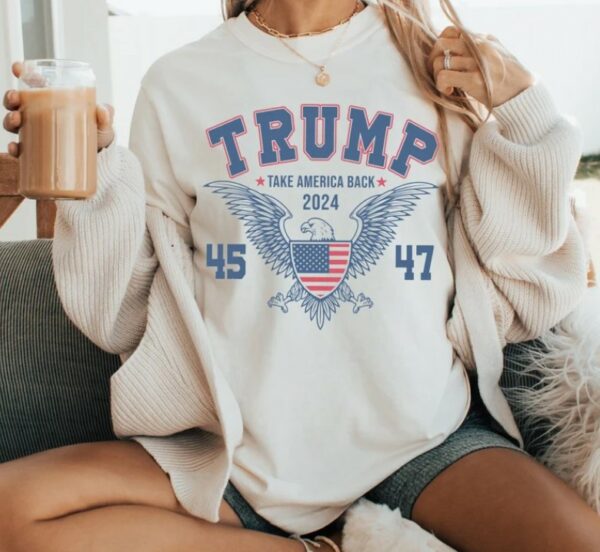 Trump 2024 Comfort Color Shirt Sweatshirt Hoodie, Take America Back Shirt, Pro Trump Shirt, Republican Shirt, Stand With Trump Shirt