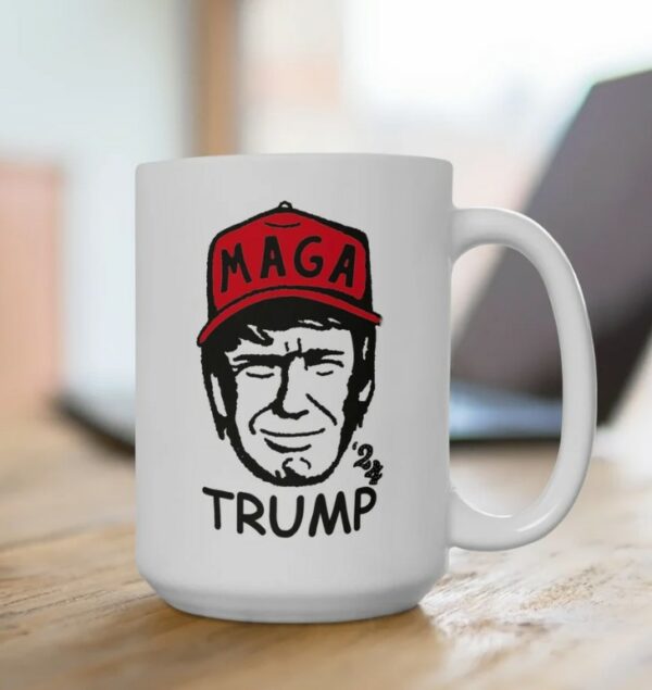 Trump 2024 Mug, MAGA Mug, Ceramic Mug, Double-sided Print, Vote Trump 2024, Trump Mug1