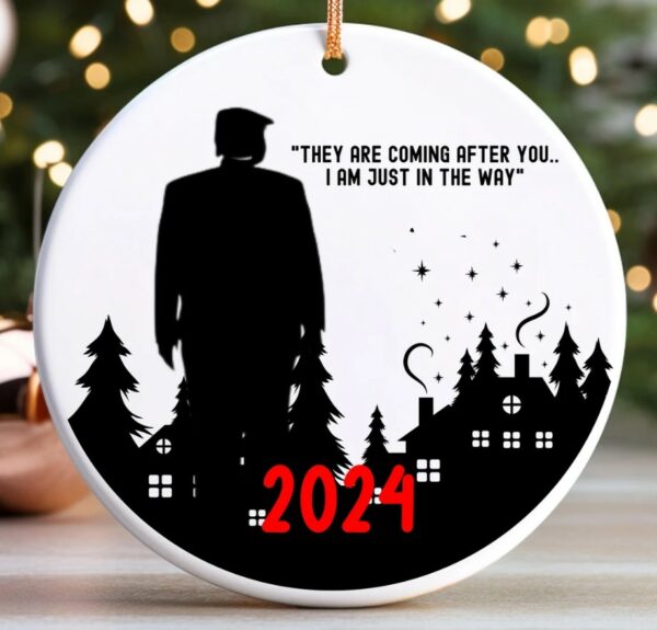 Trump 2024 Ornament, Conservative Anti Liberal Ornament, Trump 2024 Christmas Ornament, Gift for MAGA, Trump Quote, Team Trump Keepsake