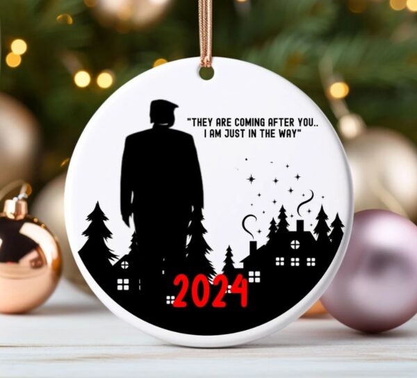 Trump 2024 Ornament, Conservative Anti Liberal Ornament, Trump 2024 Christmas Ornament, Gift for MAGA, Trump Quote, Team Trump Keepsake2