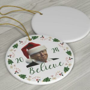 Trump 2024 Christmas Ornament: The Perfect Gift for Republicans and Conservatives 5 Trump 2024 Ornament, Trump Gift Ornament, Republican Gift Ornament, Conservative Christmas Ornament2
