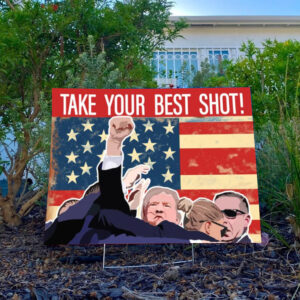 Show Your Support: Trump 2024, Vance for Senate Yard Signs 7 Trump 2024 Signs, Take Your Best Shot Yard Sign, Vance for Senate Sign3