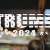 Trump 2024 Stars & Stripes Decal, Available in Many Sizes and Colors, Trump Decal, Vinyl Decal, Car Window Decal
