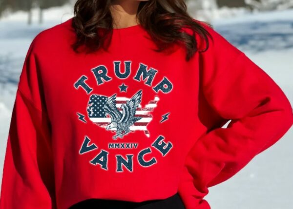 Trump 2024 Sweatshirt, Trump Vance 24, Republican Hoodie, President Donald Trump and JD Vance Republican Crewneck, Trump Supporter, MAGA1