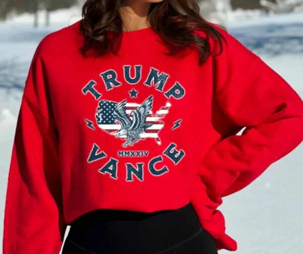 Trump 2024 Sweatshirt, Trump Vance 24, Republican Hoodie, President Donald Trump and JD Vance Republican Crewneck, Trump Supporter, MAGA1