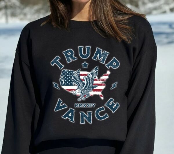 Trump 2024 Sweatshirt, Trump Vance 24, Republican Hoodie, President Donald Trump and JD Vance Republican Crewneck, Trump Supporter, MAGA2