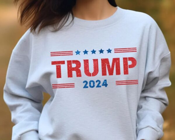 Trump 2024 T-Shirt Glitter Sweatshirt, Persident Donald Trump Shirt 2024, Trump 2024 Election Shirt, Support Trump T-Shirt1