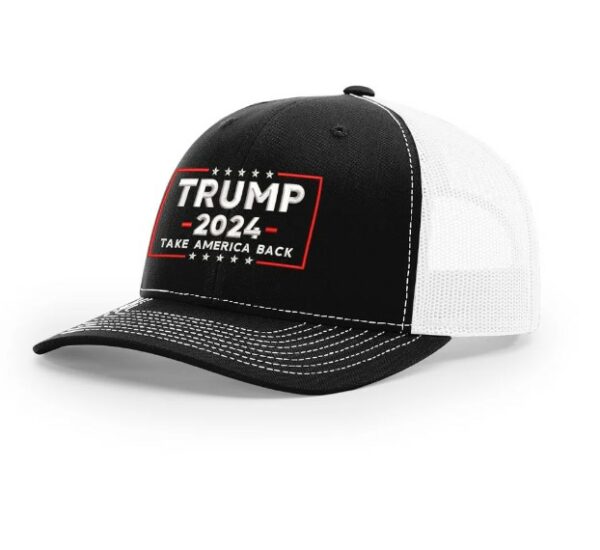 Trump 2024 Take America Back Trucker Cap - Premium Unisex Adjustable MAGA Hat1