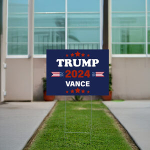 Trump 2024 Vance MAGA Yard Sign: Show Your Support for America First 5 Trump 2024 Vance MAGA Yard Sign