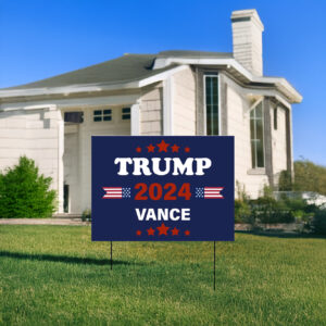 Trump 2024 Vance MAGA Yard Sign: Show Your Support for America First 6 Trump 2024 Vance MAGA Yard Signs
