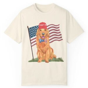 Trump 2024 Dog Shirt: Golden Retriever Election Shirt for Republicans and Conservatives 3 Trump 24 Dog Shirt Golden Retriever Trump Election Shirt Preppy 90s Donald Trump Election Shirt Republican Election Shirt Conservative1