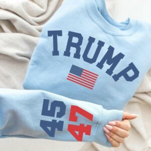 Trump 47 Crewneck: Support the 47th President with Varsity Style 6 Trump 47 Crewneck Sweatshirt, Trump Train Sweatshirt, Trump 2024, Donald Trump 47th President, Trump Sweater, Awakened Patriot,Varsity Style2