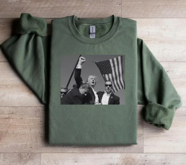 Trump Assassination Sweatshirt, Maga Donald Trump Sweater, Crewneck Trump Assassination attemp sweater, Gift for Republican sweater2