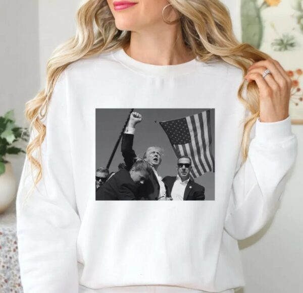 Trump Assassination Sweatshirt, Maga Donald Trump Sweater, Crewneck Trump Assassination attemp sweater, Gift for Republican sweater3