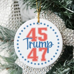 Trump Christmas Ornament 2024: Unique Republican Decor for Conservative Holiday Cheer 5 Trump Christmas Ornament 2024 Funny Trump Gift Unique Republican Decor Trump Supporter Merchandise Conservative Holiday Accent1