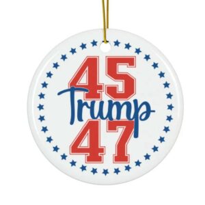 Trump Christmas Ornament 2024: Unique Republican Decor for Conservative Holiday Cheer 7 Trump Christmas Ornament 2024 Funny Trump Gift Unique Republican Decor Trump Supporter Merchandise Conservative Holiday Accent3