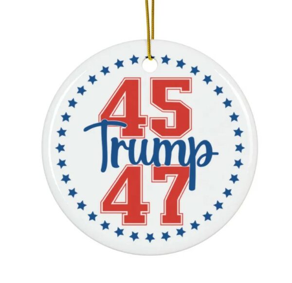 Trump Christmas Ornament 2024 Funny Trump Gift Unique Republican Decor Trump Supporter Merchandise Conservative Holiday Accent3