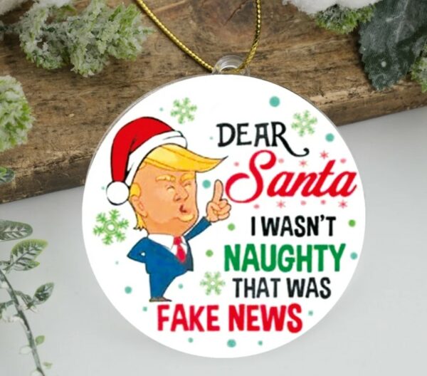 Trump Christmas Ornament, Conservative Anti Liberal Ornament, Trump Ornament, Team Trump Ornament, Make Christmas Great Again Gift Ideas