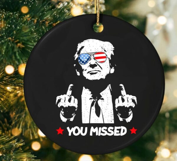 Trump Christmas Ornament, Trump Christmas 2024, Trump 2024 Merch, Trump Xmas Gift, Gift for Republican, Gag gift for democrat, MAGA Merch