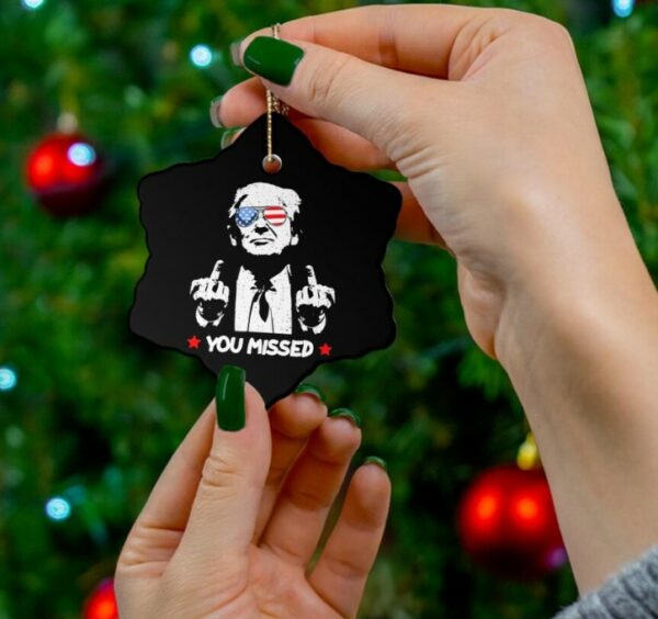 Trump Christmas Ornament, Trump Christmas 2024, Trump 2024 Merch, Trump Xmas Gift, Gift for Republican, Gag gift for democrat, MAGA Merch1