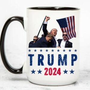 Trump 2024 Coffee Mug: American Pride, Political Gift for Supporters 3 Trump Coffee Mug 2024, American Flag, Trump Vance 2024, Donald Trump for President, Gift for Him, Gift for Her, Political Gift for Friends1
