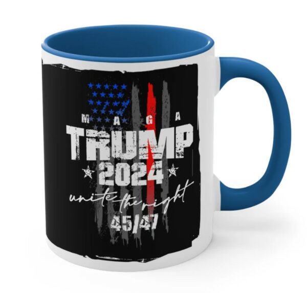 Trump Coffee Mug - 2024 MAGA Unite The Right 45 47 Coffee Mug 11oz Trump 45 47 Cup Trump USA Flag 45 45 Cup Trump MAGA Coffee Mug3