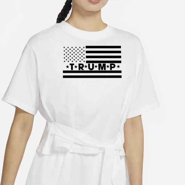 Trump Flag Shirt, 2024 Trump Shirt, Republican T Shirt, Voting Shirt, MAGA Ladies Shirt