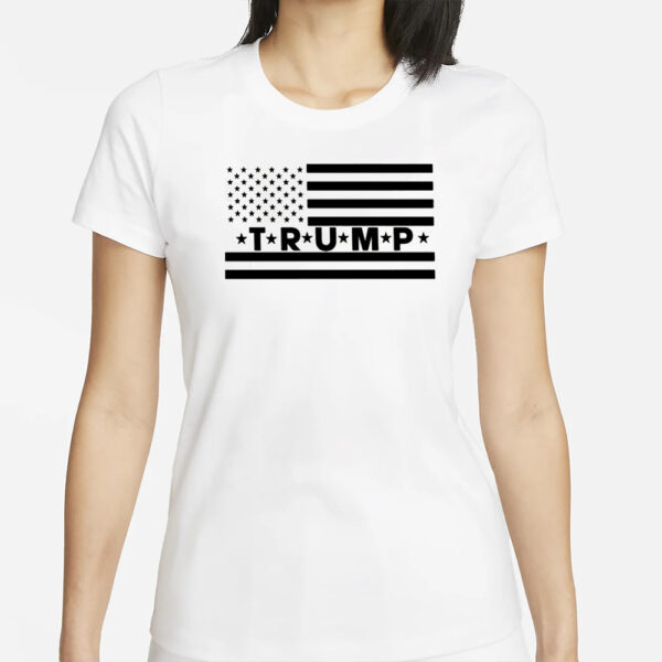 Trump Flag Shirt, 2024 Trump Shirt, Republican T Shirt, Voting Shirt, MAGA Ladies Shirt1