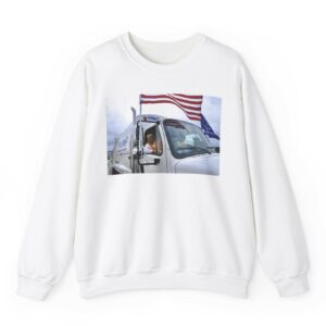 Trump Garbage Truck Crewneck: Show Your Patriotism and Support for Clean Streets 7 Trump Garbage Truck Crewneck Sweatshirt