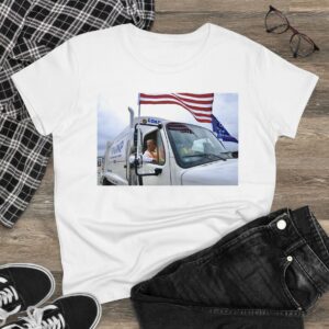 Garbage Man Trump: The Ultimate Political Statement T-Shirt 5 Trump Garbage Truck Women's Shirt US