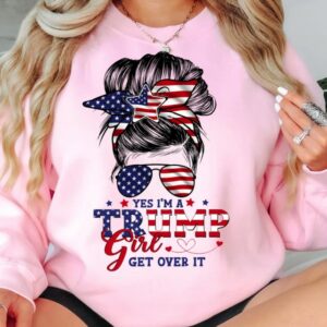 Trump Girl 2024: Pro-America, Pro-Trump Sweatshirt for Women 7 Trump Girl Sweatshirt, Trump 2024 Sweatshirt, Pro Trump Sweater, Pro America Sweat, Republican Sweater, Trump Women Sweatshirt, USA Flag Tee3
