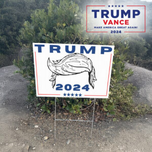 Trump Hair 2024: The Ultimate Lawn Sign for Patriotic Americans 6 Trump Hair 2024 Lawn Yard Sign2