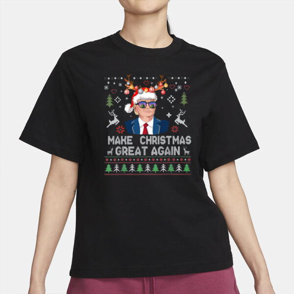 Trump Make Christmas Great Again, Santa Trump t Shirt2