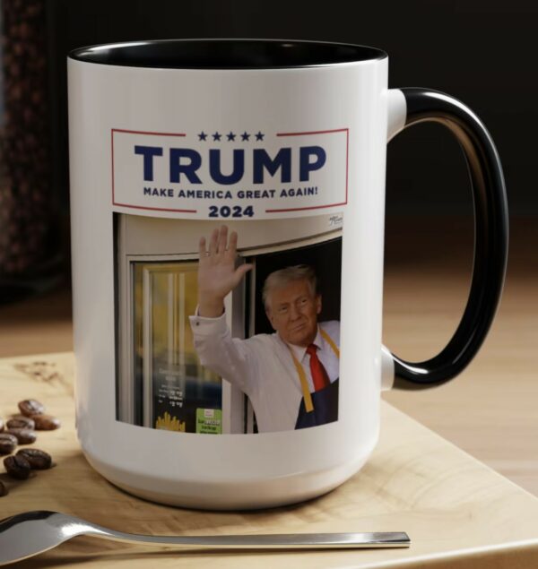 Trump McDonalds Mug, Donald Trump Coffee Mugs