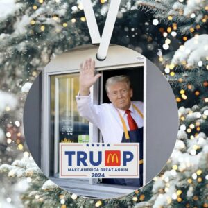 Trump McDonald's Christmas Ornaments: Celebrate the Holidays with a Touch of Political Humor 3 Trump McDonalds Ornaments