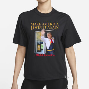 Trump McDonald's Shirt: MAGA Lovin' It, Election 2024, Pennsylvania Trump Merch, Halloween Republican Gift 5 Trump Mcdonalds Shirt Funny Trendy MAGA Lovin' It Trump Mcdonald Election 2024 Pennsylvania Trump Merch Halloween Republican Gift Trump Tee1