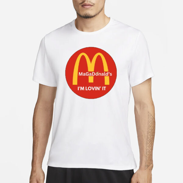 Trump Mcdonalds Shirt Funny Trendy MAGA Lovin' It, men shirt1