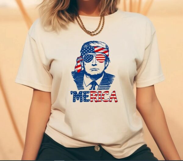 Trump 'Merica Shirt, Go Trump Trump Shirt 2024, 4th of July Shirt, American Shirt, 4th of July party, Independence Day,Patriotic tee