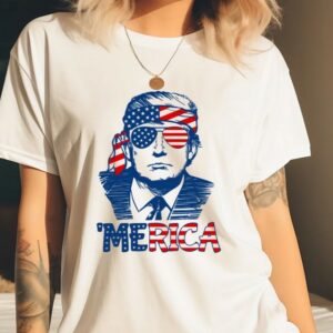 Show Your Patriotism: Trump 'Merica Shirt for 4th of July and Independence Day 5 Trump 'Merica Shirt, Go Trump Trump Shirt 2024, 4th of July Shirt, American Shirt, 4th of July party, Independence Day,Patriotic tee1