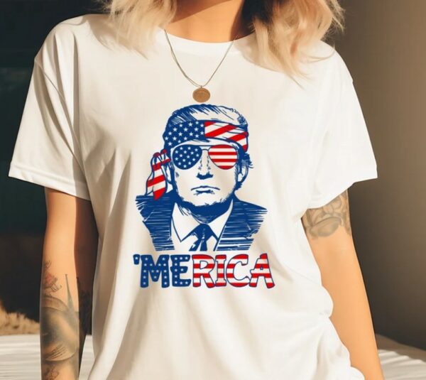 Trump 'Merica Shirt, Go Trump Trump Shirt 2024, 4th of July Shirt, American Shirt, 4th of July party, Independence Day,Patriotic tee1