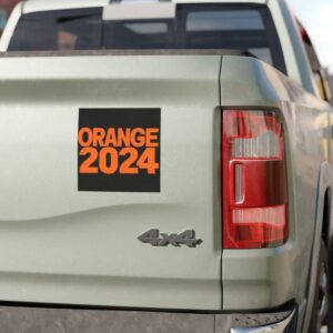 Trump Orange 2024 - a magnet for car bumper 4 Trump Orange 2024 - a magnet for car bumper1
