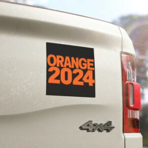 Trump Orange 2024 - a magnet for car bumper 5 Trump Orange 2024 - a magnet for car bumper2