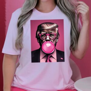 Trump Pink Bubblegum Graphic Tee: Sarcastic Republican Shirt for Trump Supporters 6 Trump Pink Bubblegum Graphic Tee, Trump, President, Republican Shirt, Sarcastic Trump Shirt, Funny Trump Tee2