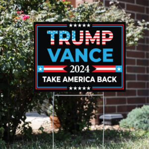 Trump 2024 Yard Sign: Show Your Support for Trump and Vance 7 Trump President Vance Vice President 2024, Trump Vote Yard Sign3