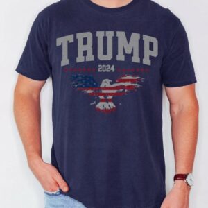 Trump T-Shirt, MAGA 2024, American Flag Shirt, Patriot T Shirt, Pro America Tee, Trump 2024 Shirt, Republican Gift, Comfort Colors® Shirt2