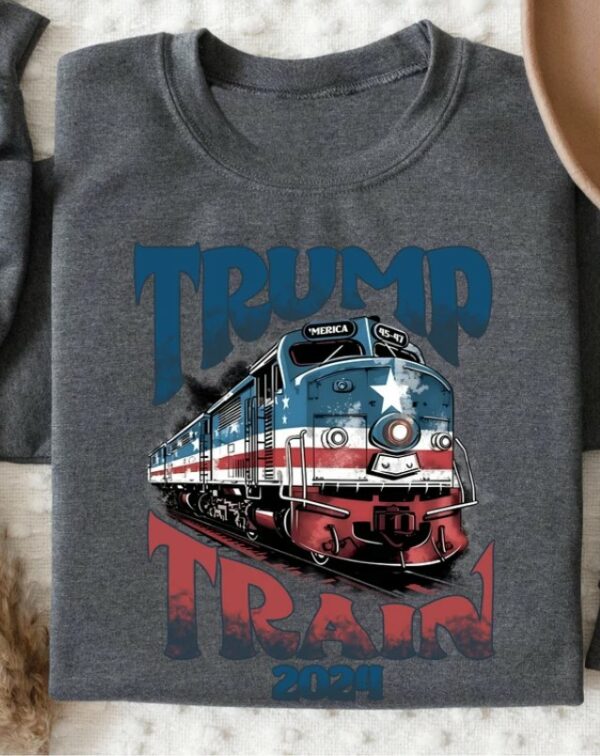 Trump Train 2024, Trump Sweatshirt, Donald Trump Shirt, American Sweatshirt, USA Sweatshirt, USA Shirt, Trump President, Political Shirt2