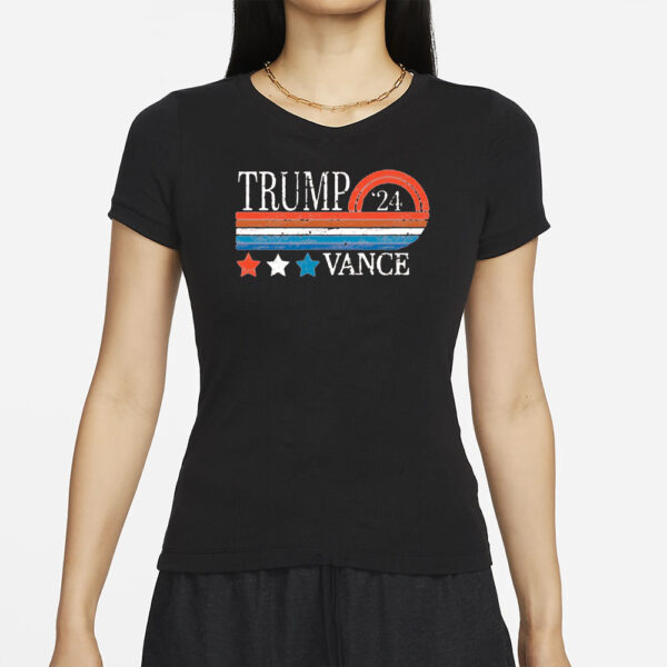 Trump Vance 2024 3-Stars Tee Shirt