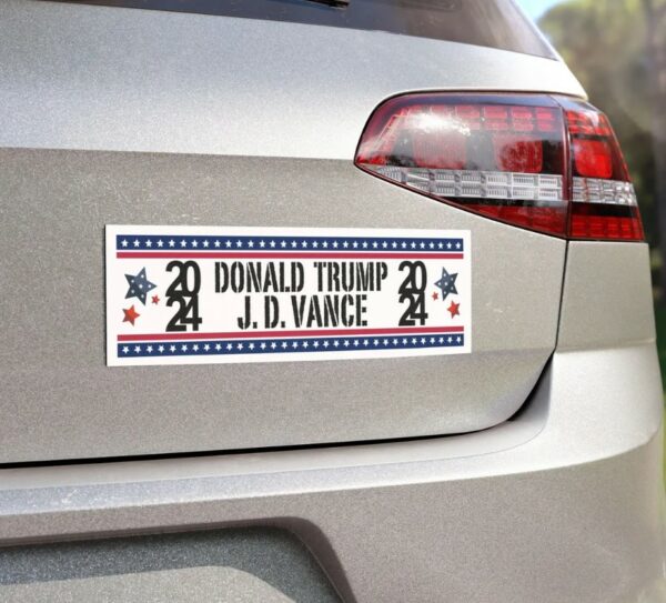 Trump Vance 2024 Car Magnet Donald Trump 2024 JD Vance 2024 President Trump 2024 JD Vance 24 Republicans Campaign Trump Supporter Magnet1