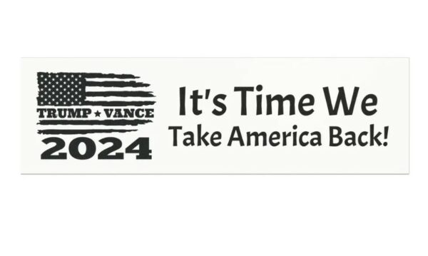 Trump Vance 2024 Car Magnet - Patriotic Political Support Bumper Sticker, USA Election Decor, Conservative Gift2