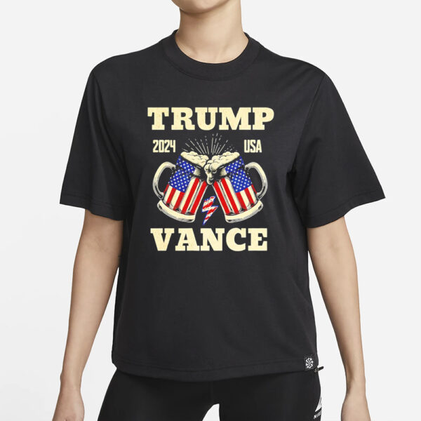 Trump Vance 2024 Distressed US flag Election shirt1